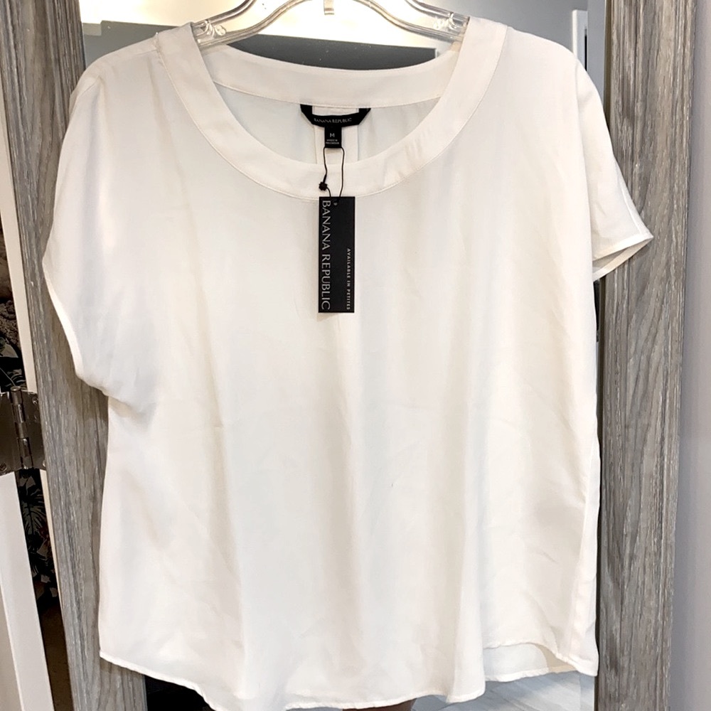 Banana Republic | Sheer Scoop Neck Blouse